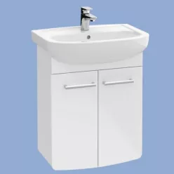 ALFÖLDI Saval 2.0 mosdószekrény mosdóval 60 cm komplett matt wenge A897 B5 01 rajz