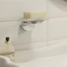 Ferro Grace szappantartó üvegtállal króm AC02