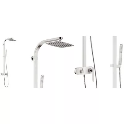 Wellis Cascade zuhanyszett komplett króm fehér ACS0220