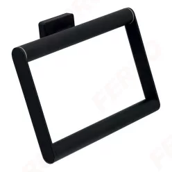   Ferro greta black szögletes törölköző tartó, matt fekete (AGR11BL)