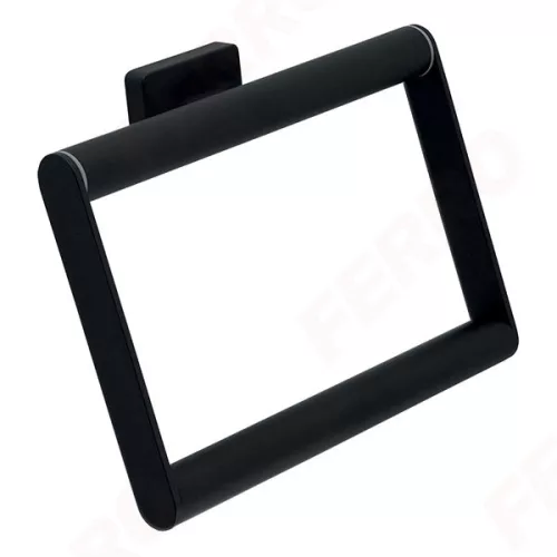 Ferro greta black szögletes törölköző tartó, matt fekete (AGR11BL)