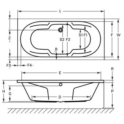 Wellis Michigan akril egyenes kád
