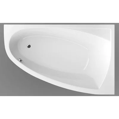 Wellis Matana aszimmetrikus akril sarokkád 150 balos lábbal AK00467 rajza