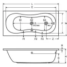 Wellis Aral akril egyenes kád 160 cm AK00540