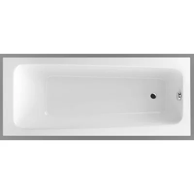 Wellis Lugano akril egyenes kád 150 cm lábbal AK00573 rajza
