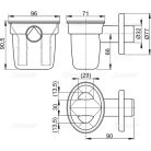 Alcaplast AKS1 bojler szifon AKS1