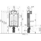 Alcaplast AM115 1000V Renovmodul beépíthető WC tartály befalazáshoz szellőzéses AM115/1000V