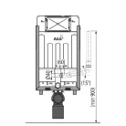 Alcaplast AM115 1000V Renovmodul beépíthető WC tartály befalazáshoz szellőzéses AM115/1000V