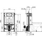 Alcaplast AM118 850 Sádromodul beépíthető WC tartály szerelőkerettel AM118/850