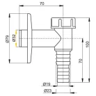 Alcaplast APS1 külső mosógép szifon króm (APS1)