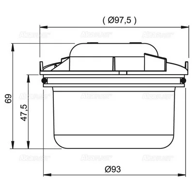 Alcaplast APV0010 bűzelzáró padlólefolyóhoz (APV0010)