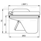Alcaplast APV0020 kombinált SMART bűzelzáró padlólefolyóhoz (APV0020)