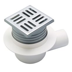   Alcaplast APV1 padlóösszefolyó rozsdamentes oldal kivezetéssel (APV1)