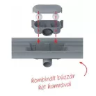 Alcaplast APZ8 650 zuhanyfolyóka szegéllyel KOMPLETT (APZ8-650)