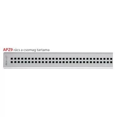 Alcaplast APZ9 550 zuhanyfolyóka szegéllyel KOMPLETT (APZ9-550)