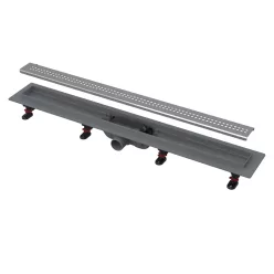   ALCA Folyóka szegéllyel 650 mm vastagsága padlóburkolattal 74mm,műanyag (APZ9-650M)