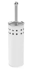 AQUALINE SIMPLE LINE szabadonálló WC-kefe tartó, átm:100x375mm, fehér (04002W)