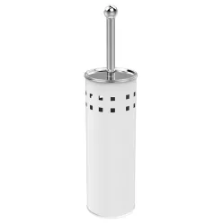   AQUALINE SIMPLE LINE szabadonálló WC-kefe tartó, átm:100x375mm, fehér (04002W)