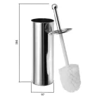 AQUALINE SIMPLE LINE WC-kefe, átm.:100x375mm, fényes inox (04065F)