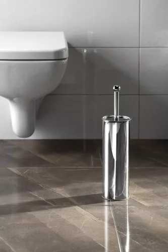 AQUALINE SIMPLE LINE WC-kefe, átm.:100x375mm, fényes inox (04065F)