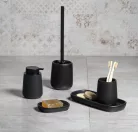 AQUALINE NERO WC-kefetartó, fekete (08140)
