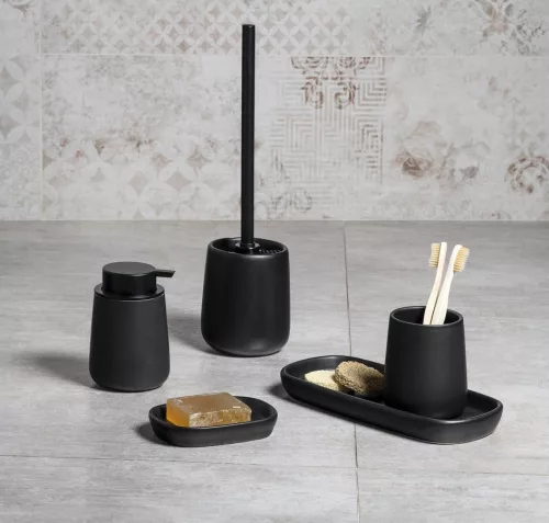 AQUALINE NERO WC-kefetartó, fekete (08140)