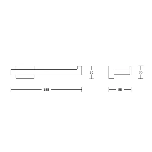 AQUALINE APOLLO WC-papírtartó, matt fekete (1416-17B)