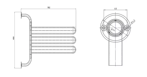 AQUALINE WHITE LINE mozgatható tripla törölközőtartó, fehér (8002)