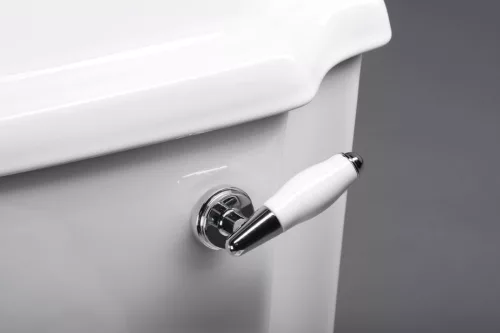 Aqualine ANTIK monoblokkos WC, hátsó kifolyású, WC-ülőkével, öblítőmechanikával, kerámia fogantyúval
