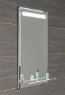 AQUALINE LED tükör világítással, üveg polc, billenő kapcsoló, 50x80cm (ATH52)