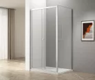 Aqualine UGGA tolóajtó oldalfallal, 1100x900mm, transzparent üveg