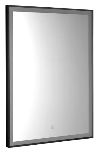 AQUALINE CORNA LED tükör, 60x80cm, szenzoros, dimmelhető, matt fekete (CN060)