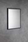 AQUALINE CORNA LED tükör, 60x80cm, szenzoros, dimmelhető, matt fekete (CN060)