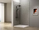 Aqualine DENIPAN zuhanyzó hátfal, 1200x2100mm, szürke beton