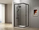 Aqualine DENIPAN zuhanyzó hátfal, 1200x2100mm, szürke beton