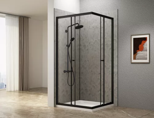 Aqualine DENIPAN zuhanyzó hátfal, 900x2100mm, szürke beton