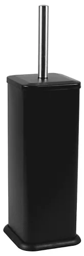 AQUALINE SIMPLE LINE szögletes WC-kefe, matt fekete (GA1210B)