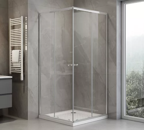 Aqualine AGGA zuhanykabin, 700x700mm, transzparent üveg