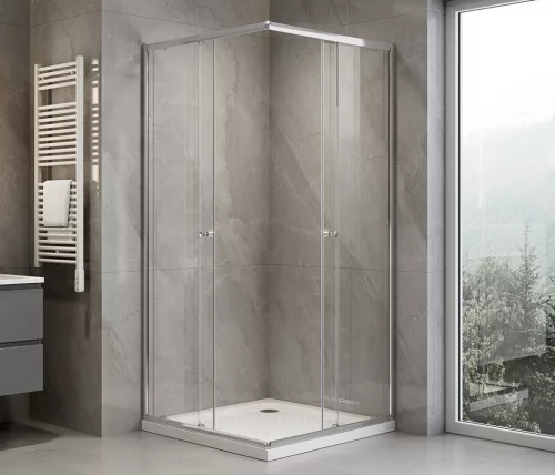Aqualine AGGA zuhanykabin, 700x700mm, transzparent üveg