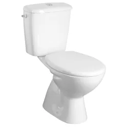 Aqualine MIGUEL monoblokkos WC, alsó kifolyású, króm duál gombos öblítőmechanika 38x63cm