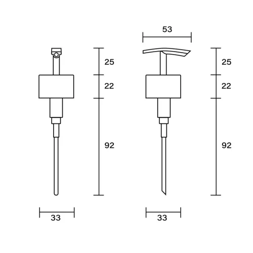 AQUALINE tartalék pumpa APOLLO szappanadagolóhoz (ND1416-19)