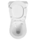 Aqualine JALTA RIMLESS monoblokkos WC, alsó/hátsó kifolyású, ülőke nélkül, duál gombos, 37x63cm