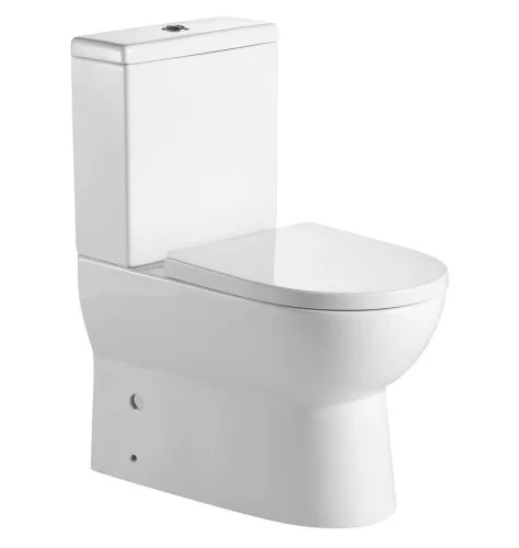 Aqualine JALTA RIMLESS monoblokkos WC, alsó/hátsó kifolyású, ülőke nélkül, duál gombos, 37x63cm