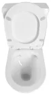 Aqualine JALTA RIMLESS monoblokkos WC, alsó/hátsó kifolyású, ülőke nélkül, duál gombos, 37x63cm