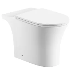 Aqualine VITO RIMLESS WC-csésze monoblokkos WC-hez, alsó/hátsó kifolyású, ülőke nélkül, 61x35,5cm,