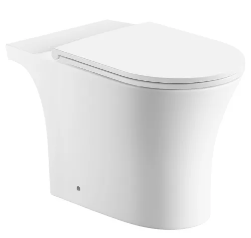 Aqualine VITO RIMLESS WC-csésze monoblokkos WC-hez, alsó/hátsó kifolyású, ülőke nélkül, 61x35,5cm,