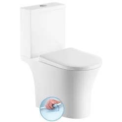 Aqualine VITO RIMLESS monoblokkos WC, ülőke nélkül, alsó/hátsó kifolyású, 61x35,5cm