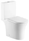 Aqualine VITO RIMLESS monoblokkos WC, ülőke nélkül, alsó/hátsó kifolyású, 61x35,5cm