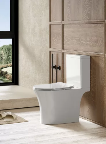 Aqualine VITO RIMLESS monoblokkos WC, ülőke nélkül, alsó/hátsó kifolyású, 61x35,5cm
