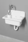 Aqualine Fali kiöntő, szifonnal, 55x37cm, PVC, fehér